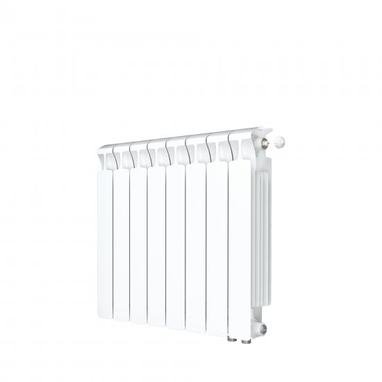 Радиатор секционный Rifar Monolit 500/100 биметалл 8 секций нижнее правое подключение цвет белый