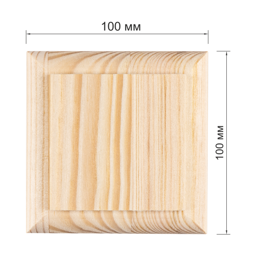 Крышка для столба хвоя сорт Экстра 100x100 мм