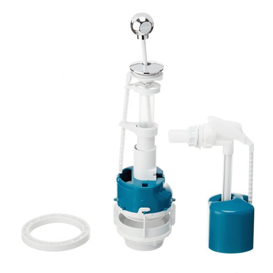 Арматура для унитаза Инкоэр боковой подвод 1/2 ручка пластик хром (И-СБа-БпрН-А-В Р)