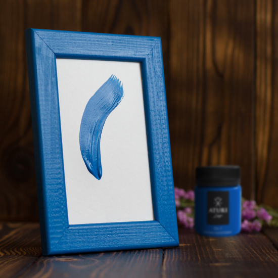 Краска акриловая Aturi Design глянцевая цвет синий 60 г