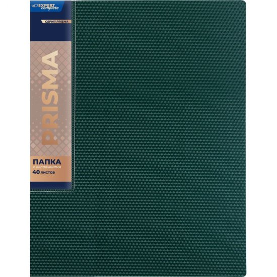 Папка Expert Complete 40 л., A4, 600 мкм, 20 мм, PRISMA, изумрудный EC211700110