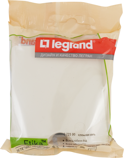 Вывод кабеля Legrand Etika IP44 цвет слоновая кость