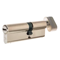 Цилиндр Abus D12 NIS 50x40 мм ключ/вертушка цвет никель