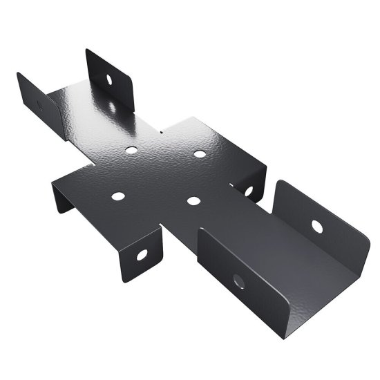 Кронштейн для столба заборного 60х60 мм графитовый серый RAL 7024