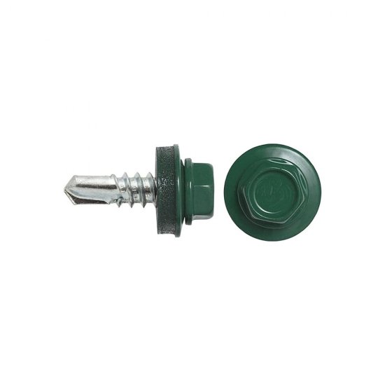 Кровельный саморез swfs 4.8х35 RAL-6005 250 шт.