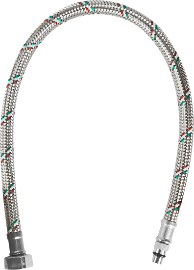 Гибкая подводка для смесителя UNI-FITT М10x15 1/2 40 см со штуцером