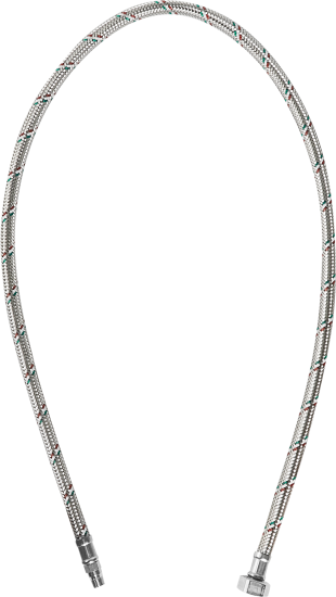 Гибкая подводка для смесителя UNI-FITT М10x15 1/2 80 см со штуцером