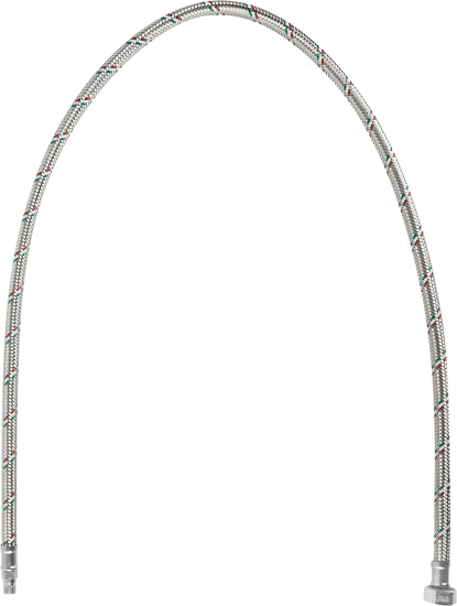 Гибкая подводка для смесителя UNI-FITT М10x15 1/2 100 см со штуцером