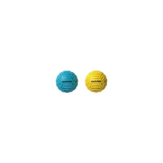 Массажный мяч для стоп и тела LivePro Foot Massage Ball, синий/желтый
