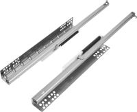 Направляющие скрытого монтажа FIRMAX с частичным выдвижением 450 мм, металл, цвет серый