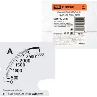 Шкала для а96 х/5а TDM ELECTRIC ш96 2500/5а-1.5