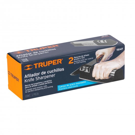 Точильщик настольный для ножей Truper 15147 карбид кремния розовый