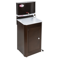 Дачный умывальник Мастерица 17л белый с водонагревателем медный