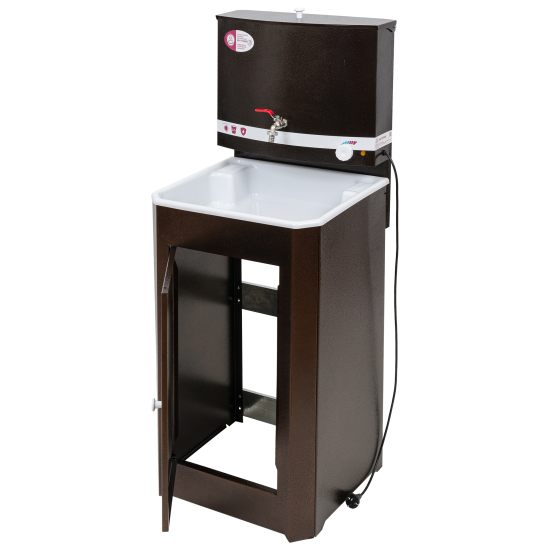 Дачный умывальник Мастерица 17л белый с водонагревателем медный