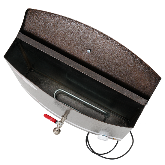 Дачный умывальник Мастерица 17л белый с водонагревателем медный