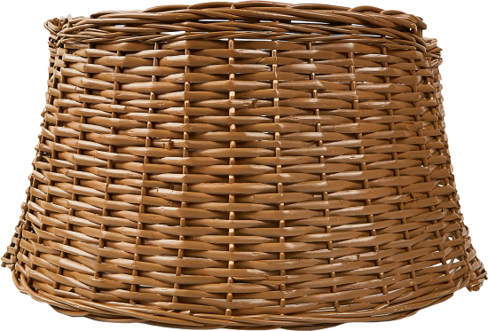 Корзина под елку коричневая ротанг D60см H28см