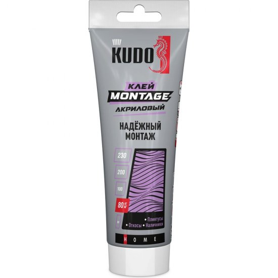Клей для невидимого монтажа KUDO home мontage