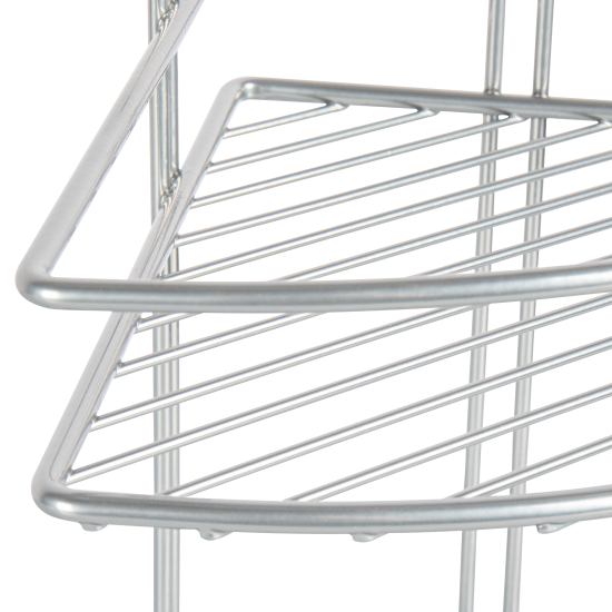 Полка для душа ProfFero С27414 угловая 2 яруса цвет хром матовый