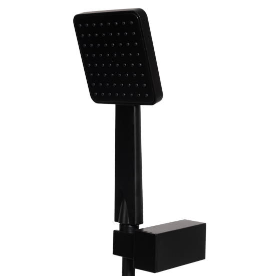 Душевая система Vidage Чараур скрытого монтажа квадрат цвет черный матовый