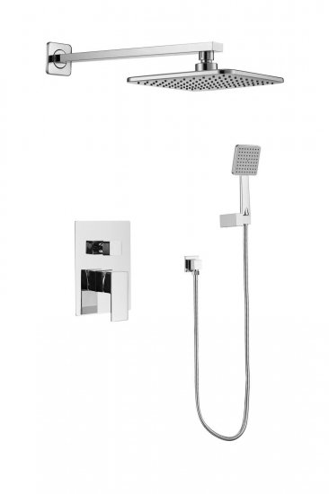 Душевая система Vidage Чараур скрытого монтажа квадрат цвет хром