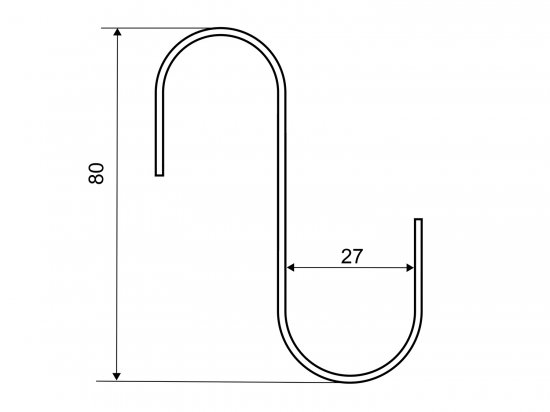 Крючок съемный для трубы Palladium сталь цвет хром