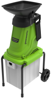 Измельчитель садовый электрический Greenworks 2800 Вт