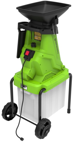 Измельчитель садовый электрический Greenworks 2800 Вт
