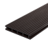 Террасная доска Decking цвет Темный орех 3000x150x24 мм двусторонняя вельвет/структура дерева 0.45 м²
