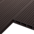 Террасная доска Decking цвет Темный орех 3000x150x24 мм двусторонняя вельвет/структура дерева 0.45 м²