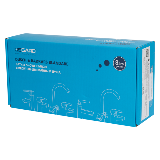 Смеситель для ванны Osgard Sparv 19223 однорычажный универсальный с лейкой и шлангом цвет хром