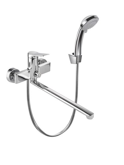 Смеситель для ванны Osgard Sparv 19223 однорычажный универсальный с лейкой и шлангом цвет хром