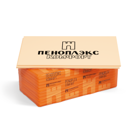 Экструдированный пенополистирол XPS 40 мм Пеноплэкс Комфорт 585x1186 мм 0.69 м²