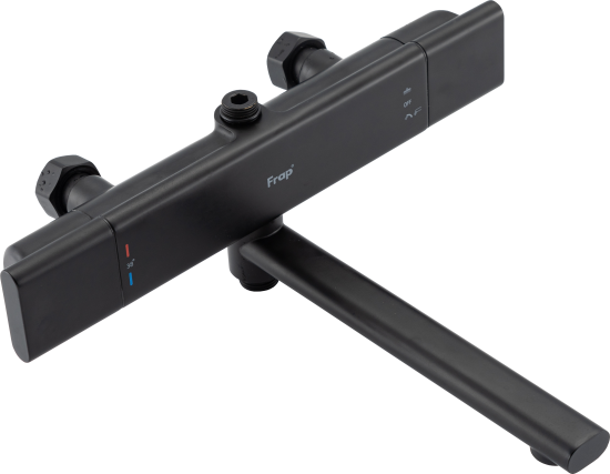 Душевая система Frap Arne F25204-6 с термостатом 3 режима цвет черный