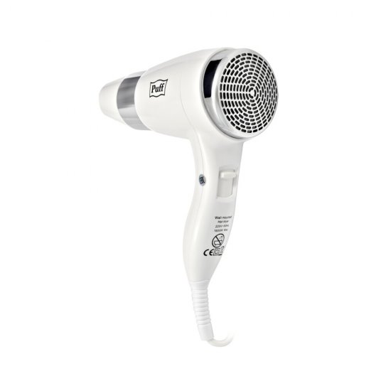 Фен для волос настенный Puff 1600В 1600 Вт белый