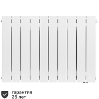Радиатор секционный Rifar Supremo 500/90 биметалл 10 секций нижнее правое подключение цвет белый