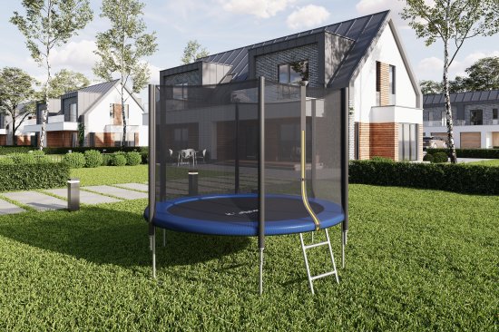 Батут с защитной сеткой ø244 см до 100 кг