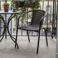 Стул садовый Луис WR-SX026 53.5x54x71.5 см сталь черный