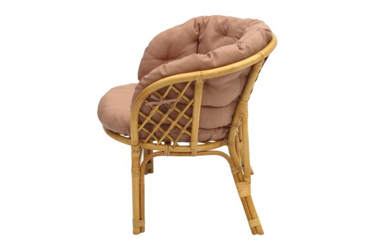 Набор садовой мебели Багамы Премиум мини ротанг/полиэстер/стекло бежевый/медовый: 2 кресла и стол