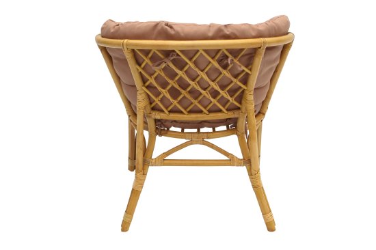 Набор садовой мебели Багамы Премиум мини ротанг/полиэстер/стекло бежевый/медовый: 2 кресла и стол