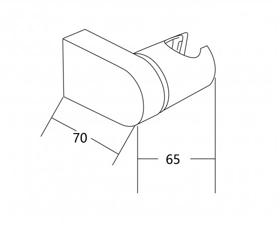 Держатель душевой лейки Esko Teer DD15B цвет черный матовый