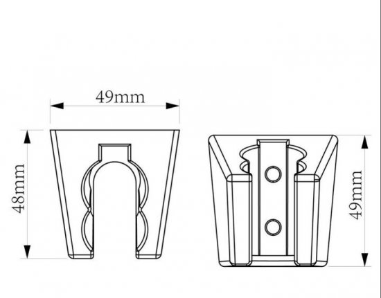Держатель душевой лейки Esko Dron DD11B цвет черный матовый