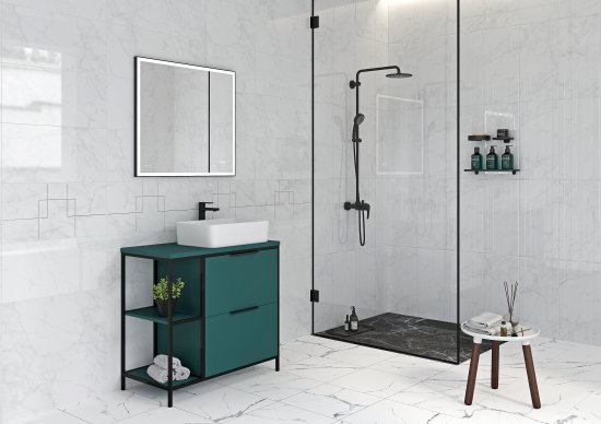 Плитка настенная Cersanit Marvel 17351 29.8x59.8 см 1.425 м² глянцевая рельефная цвет белый