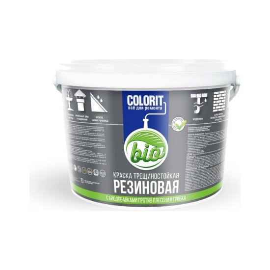 Трещиностойкая резиновая краска Colorini COLORIT Bio