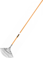 Грабли веерные Fiskars Plantic Pro 22 зуба 173 см сталь с черенком