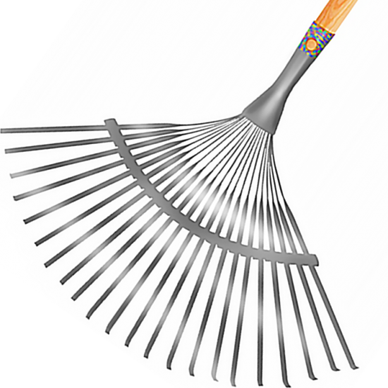 Грабли веерные Fiskars Plantic Pro 22 зуба 173 см сталь с черенком