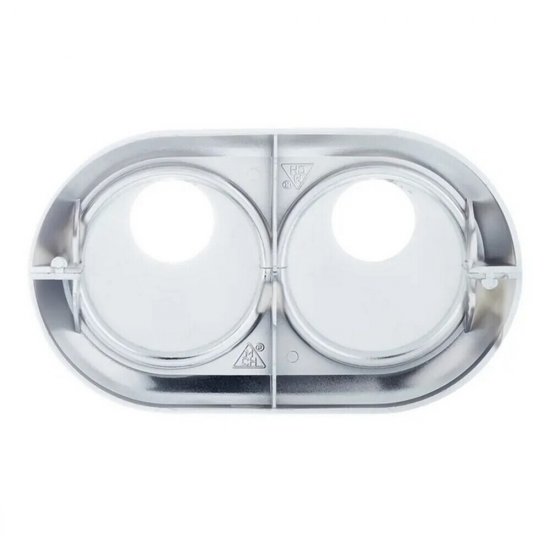 Отражатель декоративный двойной MCH d20 мм с эксцентриковой накладкой хром пластиковый (1 шт.) (KCH2000-20KIT)