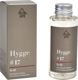 Наполнитель для ароматического диффузора Arida Home Hygge 17 Розовый перец/лимонное дерево 100 мл