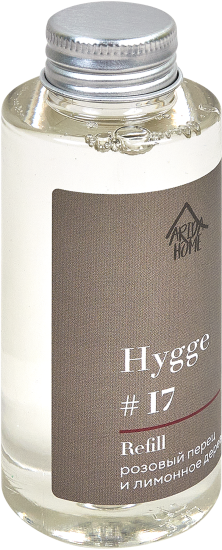 Наполнитель для ароматического диффузора Arida Home Hygge 17 Розовый перец/лимонное дерево 100 мл