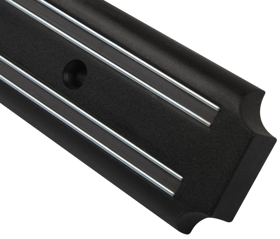 Держатель для ножей магнитный 38x4.8x1.5 см пластик цвет черный