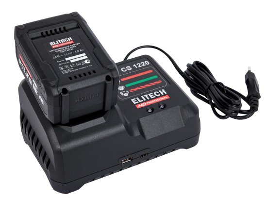 Дрель-шуруповерт аккумуляторная ударная бесщеточная Elitech HD CD20BL2, 20 В Li-ion 4 Ач